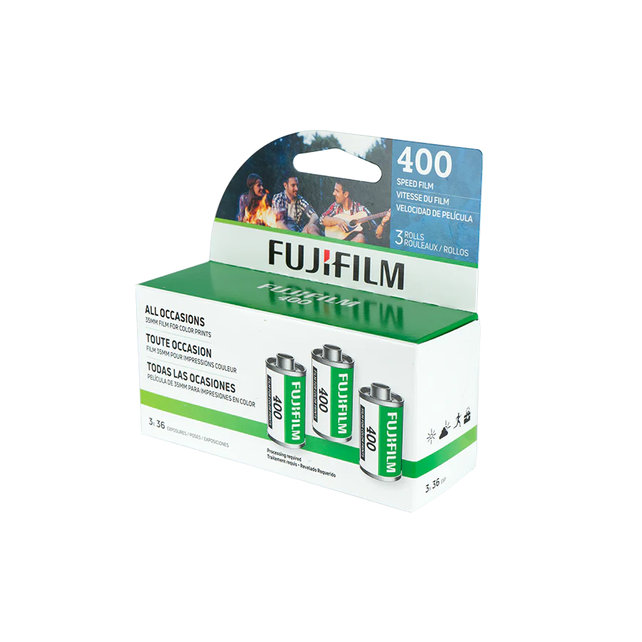 Fujifilm400 Color Negative 35mm Film, 36 Exposures, 3-Pack