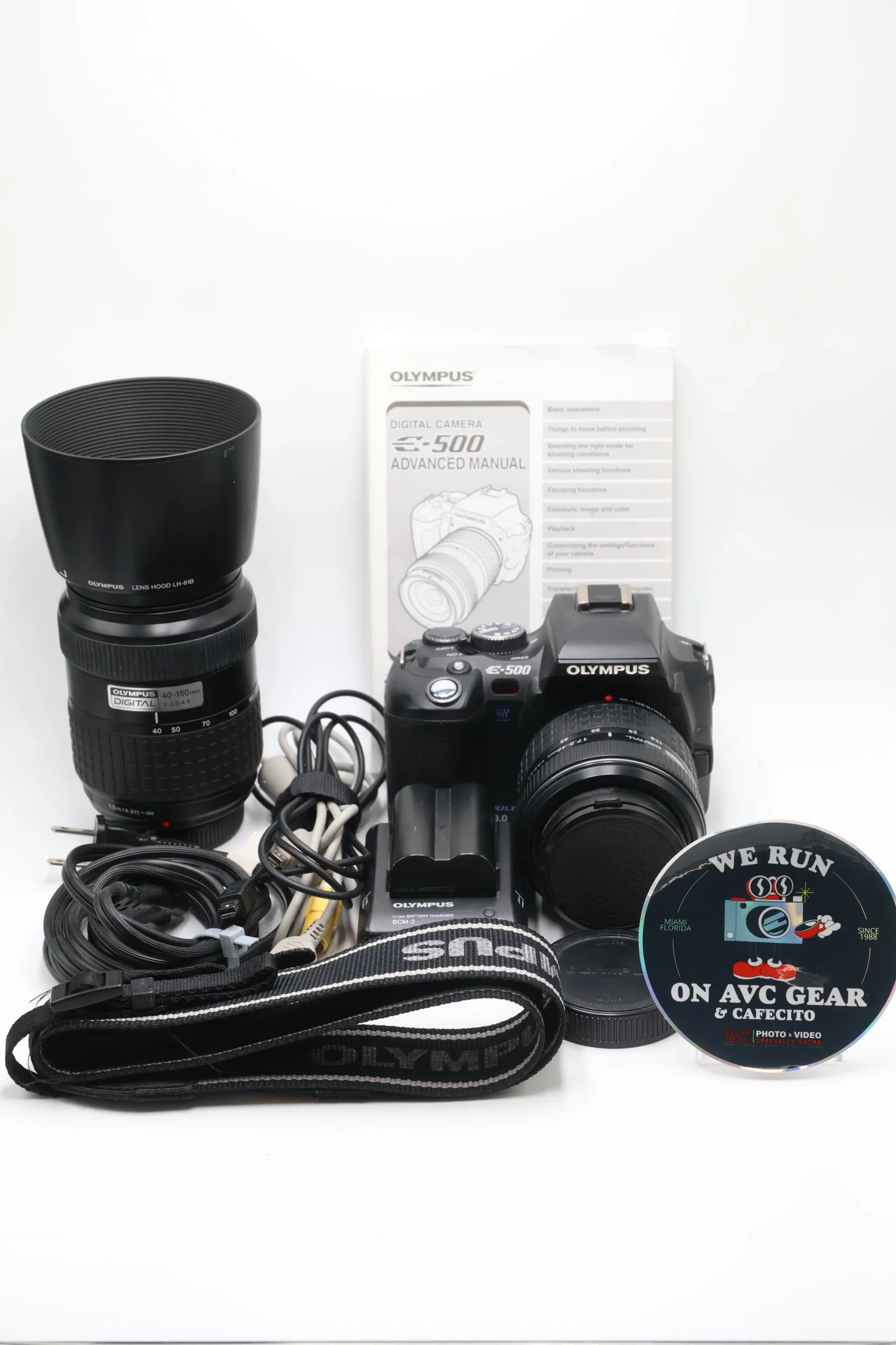Olympus E500/11747 Evolt E500 Digital Camera w/17.5-45mm + 40-150mm, Used