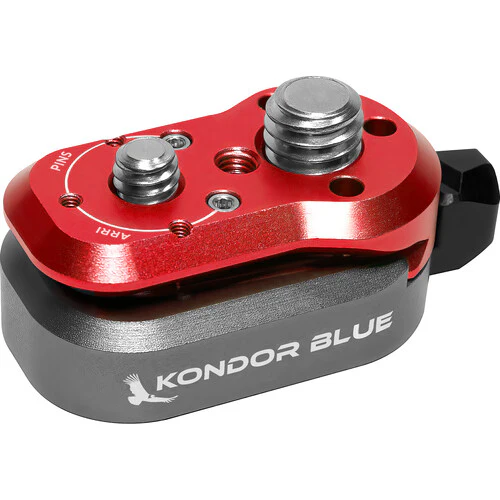 Kondor Blue Mini Lock Quick Release Plates for Professional Camera Workflows (Cardinal Red)