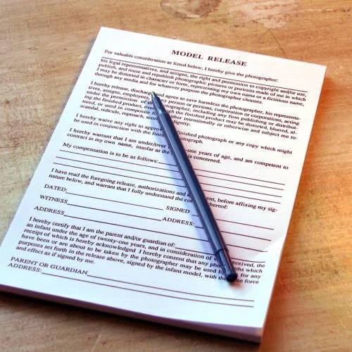 Model Release Form (Pad of 50 sheets)
