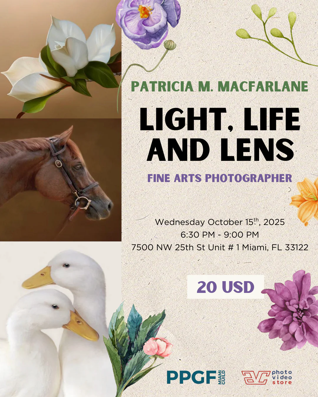Oct 15th Wednesday - Photography Expert Session (PPGF)