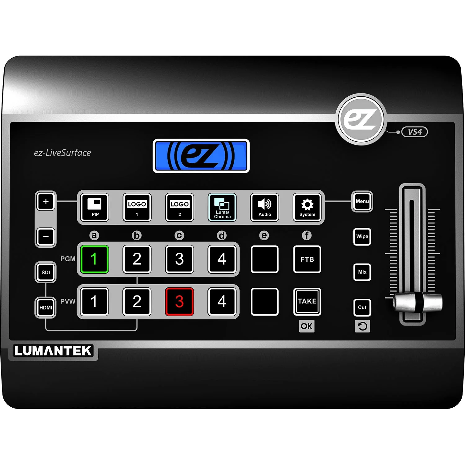 Lumantek VS4 4x1 Seamless Switcher for 3G-SDI and HDMI